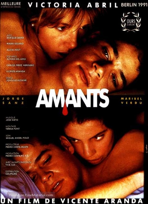 Amantes - French Movie Poster