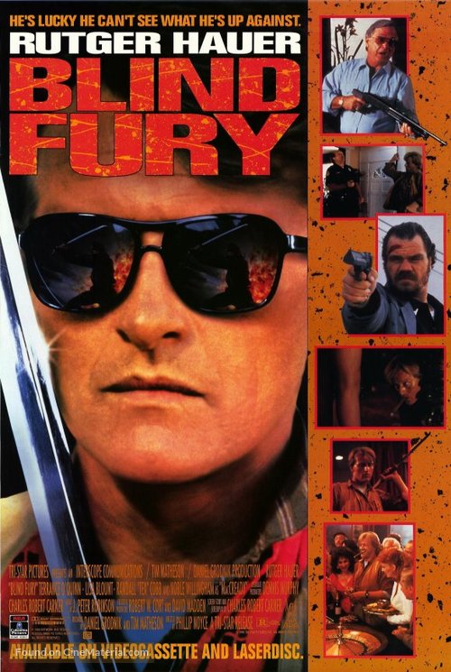 Blind Fury - Video release movie poster