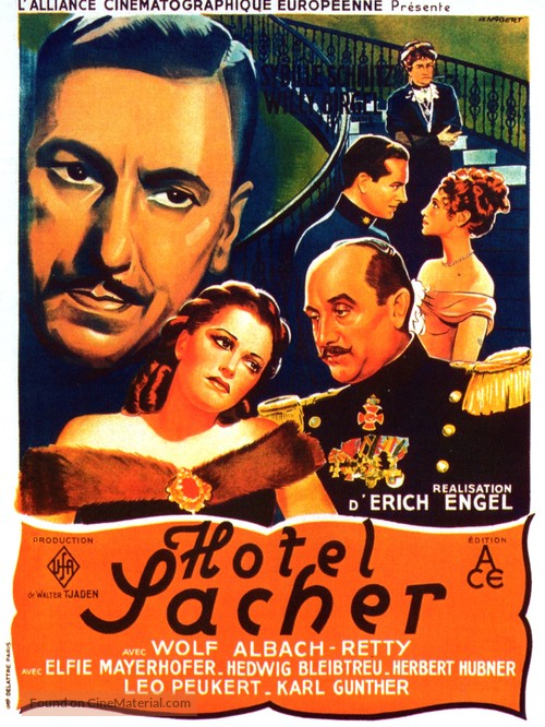 Hotel Sacher - French Movie Poster