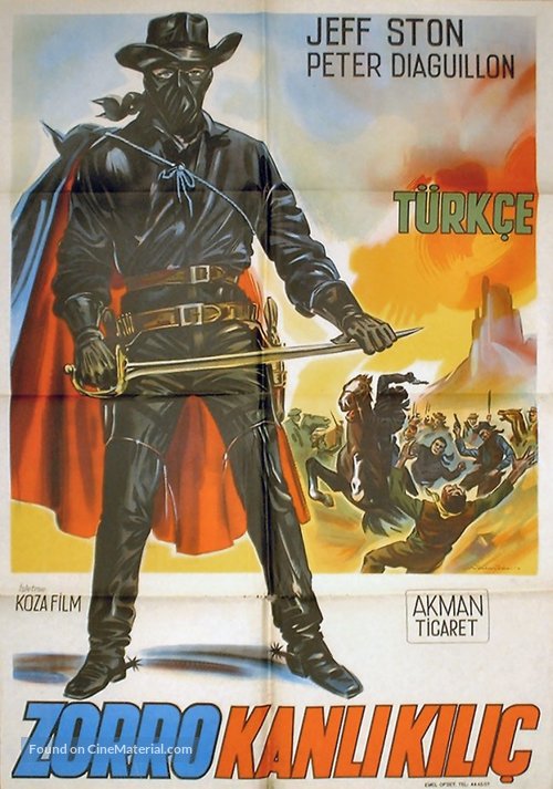 El jinete solitario - Turkish Movie Poster