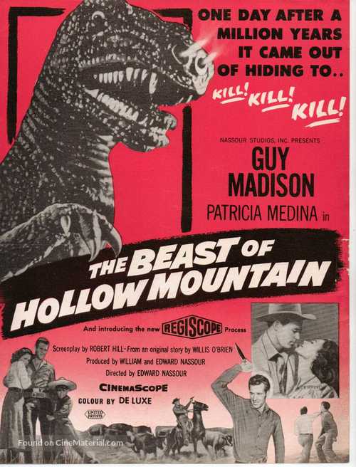 The Beast of Hollow Mountain - British Movie Poster
