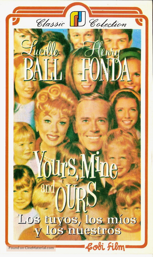 Yours, Mine and Ours - Argentinian VHS movie cover