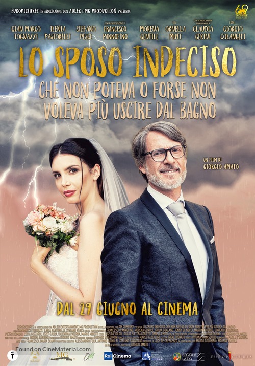 Lo sposo indeciso che non poteva o forse non voleva pi&ugrave; uscire dal bagno - Italian Movie Poster