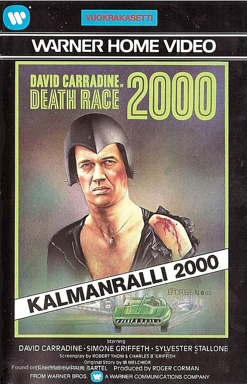 Death Race 2000 - Finnish VHS movie cover