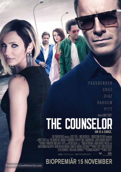 The Counselor - Swedish Movie Poster