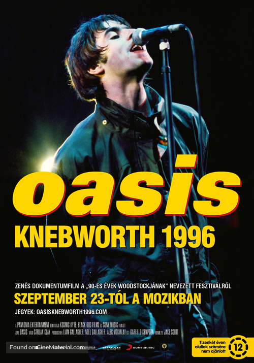 Oasis Knebworth 1996 - Hungarian Movie Poster