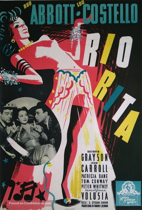 Rio Rita - Swedish Movie Poster