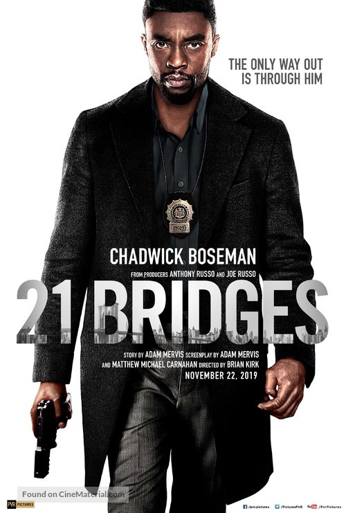 21 Bridges - Indian Movie Poster