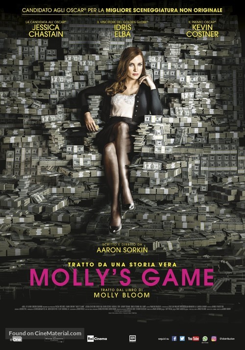 Molly&#039;s Game - Italian Movie Poster