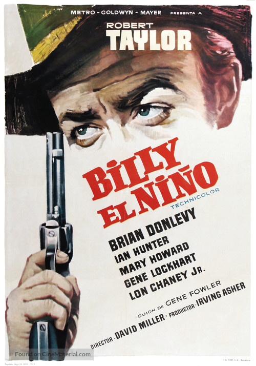 Billy the Kid - Spanish Movie Poster