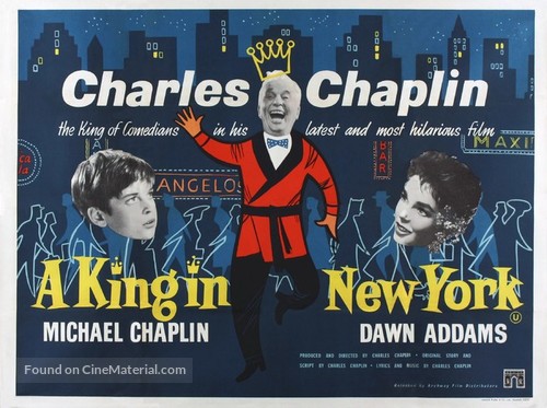 A King in New York - British Theatrical movie poster