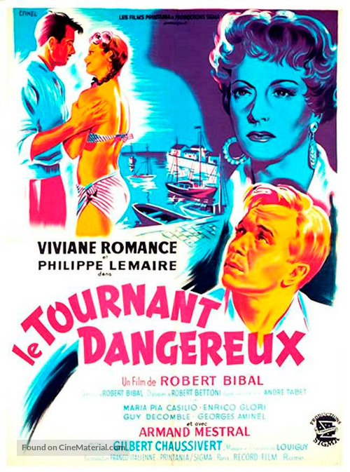 Le tournant dangereux - French Movie Poster