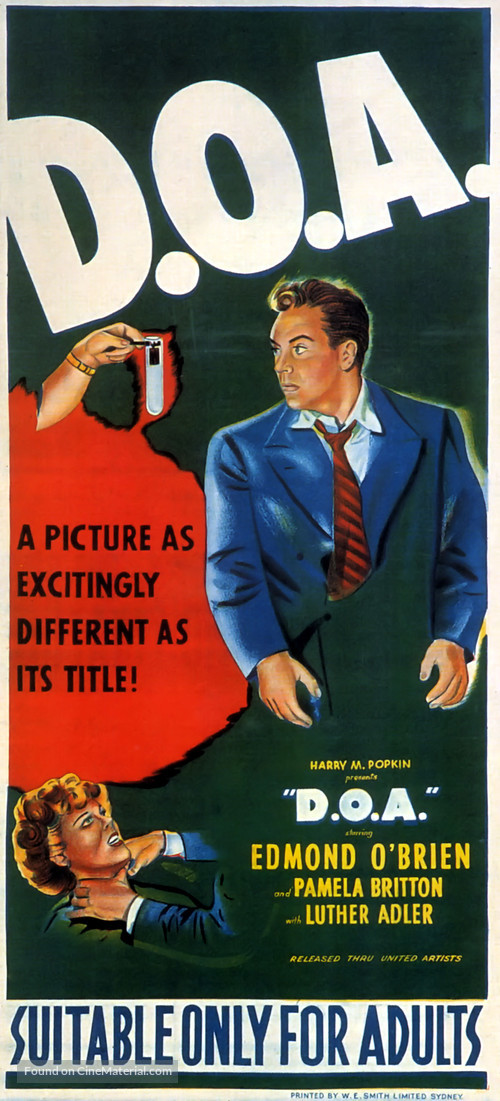 D.O.A. - Australian Movie Poster