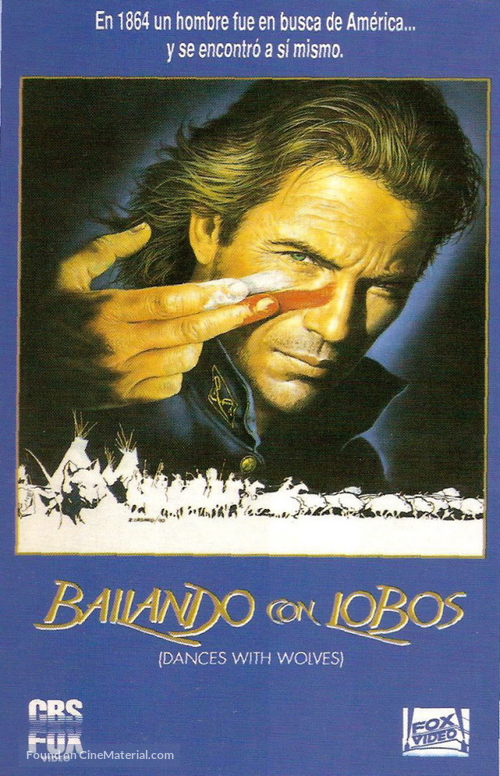 Dances with Wolves - Spanish VHS movie cover