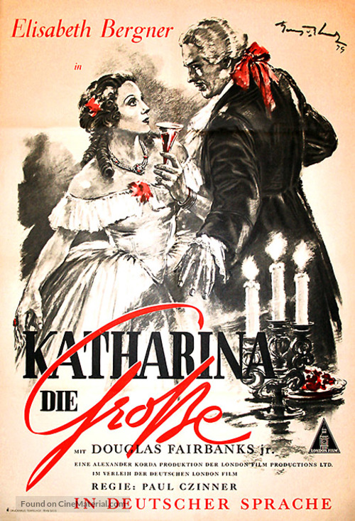 The Rise of Catherine the Great - German Movie Poster