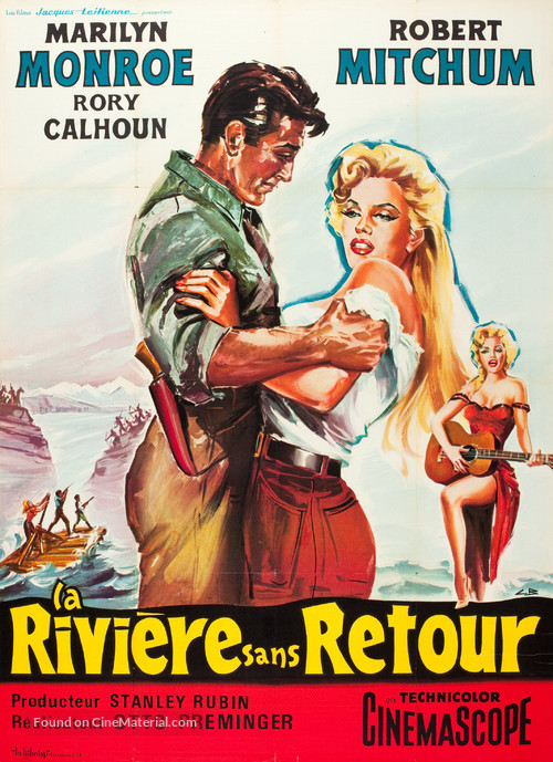 River of No Return - French Movie Poster