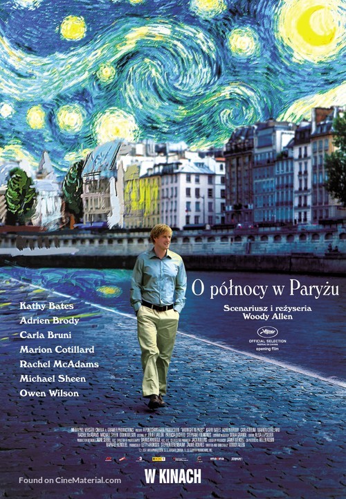 Midnight in Paris - Polish Movie Poster