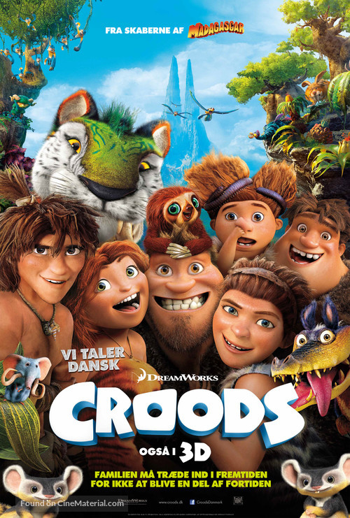 The Croods - Danish Movie Poster