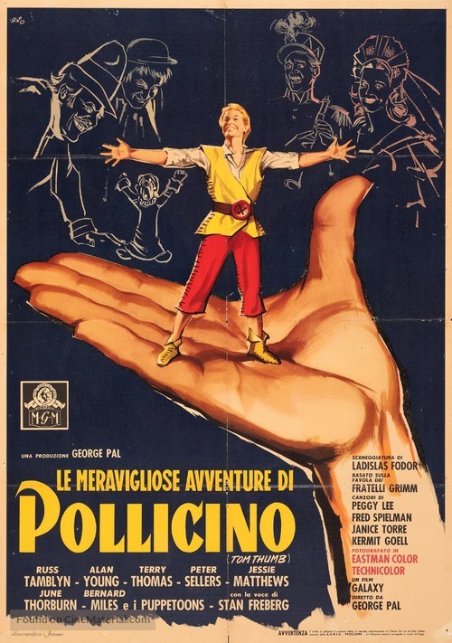 tom thumb - Italian Movie Poster