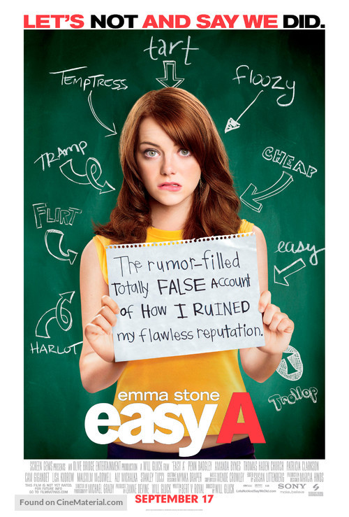 Easy A - Theatrical movie poster
