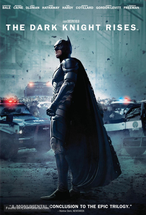 The Dark Knight Rises - DVD movie cover