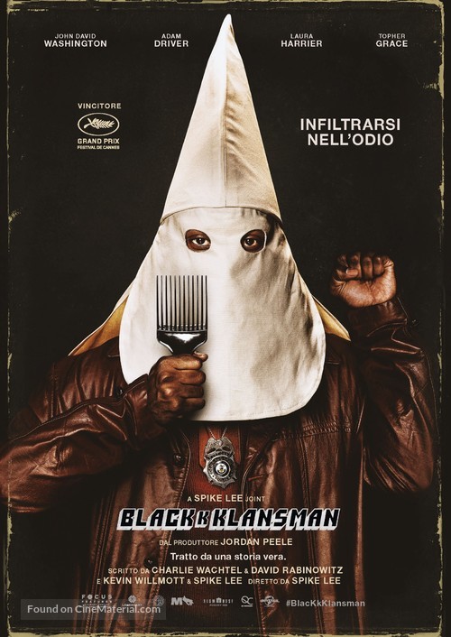 BlacKkKlansman - Swiss Movie Poster