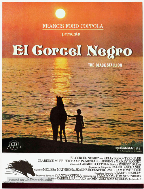The Black Stallion - Spanish Movie Poster