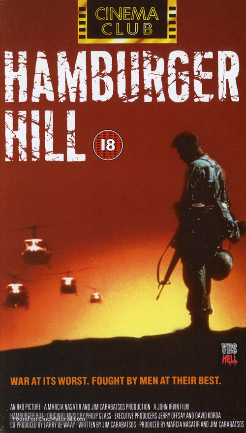 Hamburger Hill - British VHS movie cover