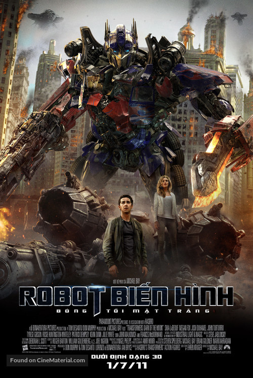 Transformers: Dark of the Moon - Vietnamese Movie Poster