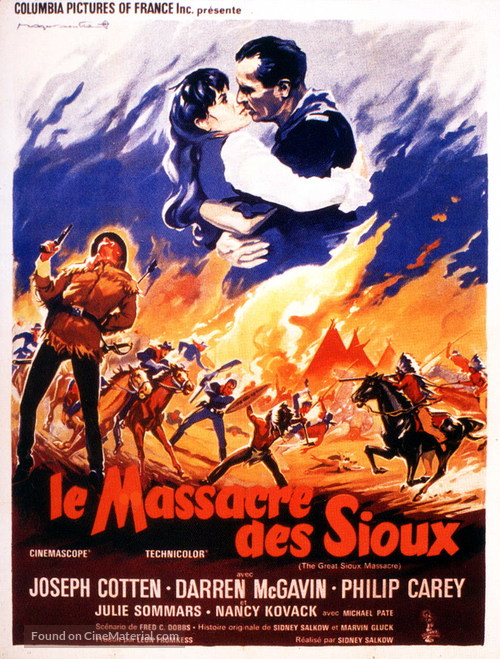 The Great Sioux Massacre - French Movie Poster