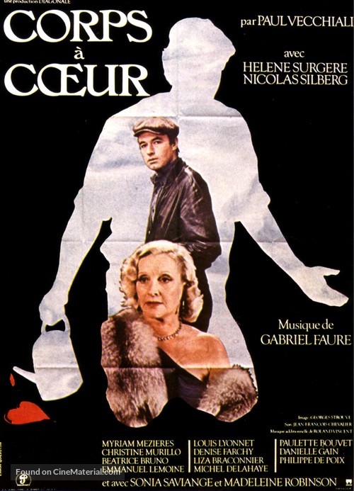 Corps &agrave; coeur - French Movie Poster