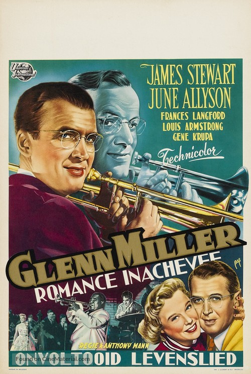 The Glenn Miller Story - Belgian Movie Poster