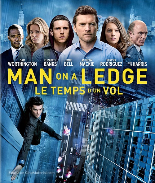 Man on a Ledge - Canadian Blu-Ray movie cover