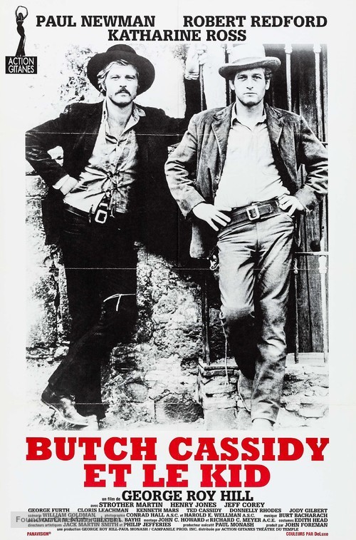 Butch Cassidy and the Sundance Kid - French Re-release movie poster