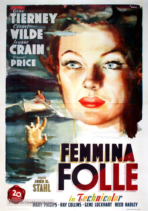 Leave Her to Heaven - Italian Movie Poster