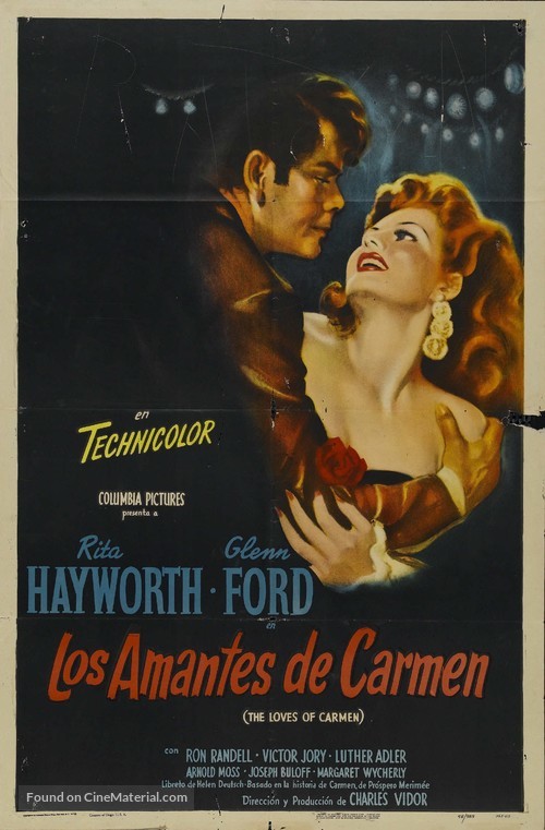 The Loves of Carmen - Spanish Movie Poster