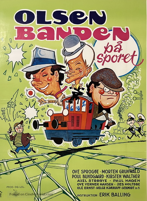 Olsen-banden p&aring; sporet - Danish Movie Poster