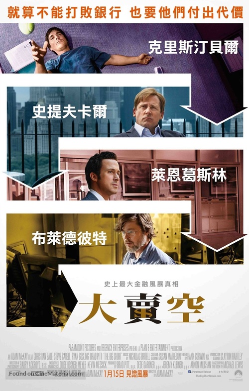 The Big Short - Taiwanese Movie Poster