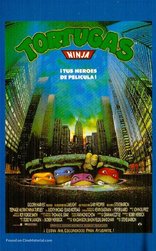 Teenage Mutant Ninja Turtles - Spanish VHS movie cover