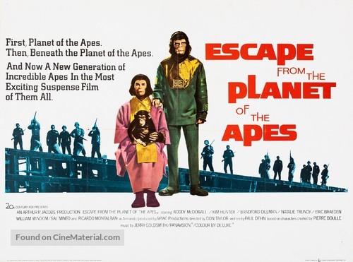 Escape from the Planet of the Apes - British Movie Poster