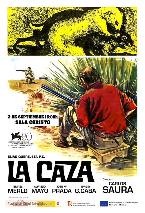 La caza - Spanish Movie Poster