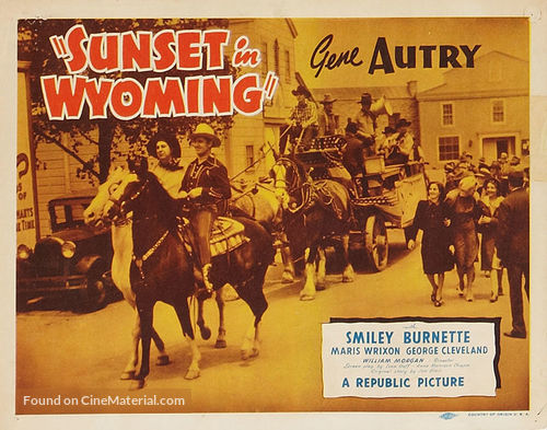 Sunset in Wyoming - Movie Poster