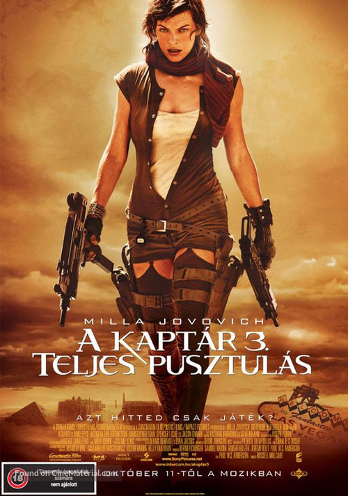 Resident Evil: Extinction - Hungarian Movie Poster
