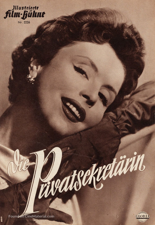 De prive-secretaresse - German poster