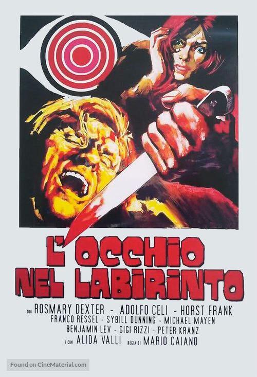 L&#039;occhio nel labirinto - Italian Movie Poster