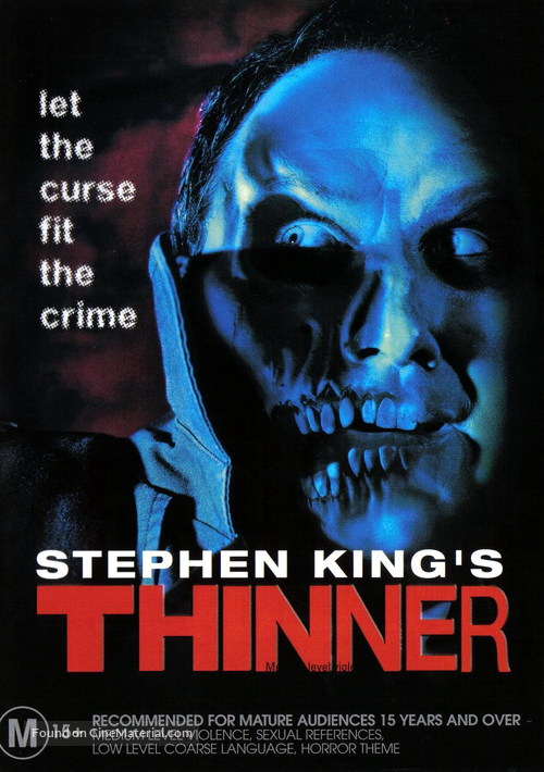 Thinner - Australian DVD movie cover