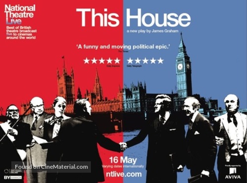 National Theatre Live: This House - British Movie Poster