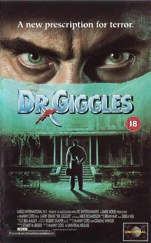 Dr. Giggles - British VHS movie cover