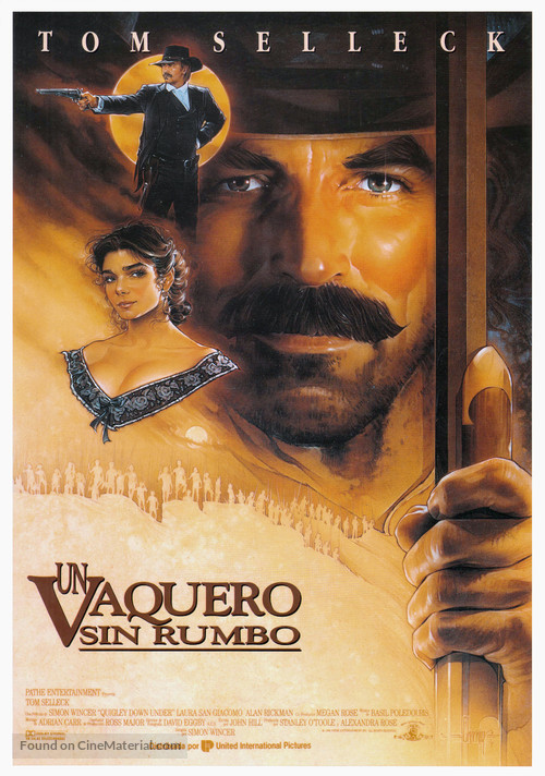 Quigley Down Under - Spanish Movie Poster