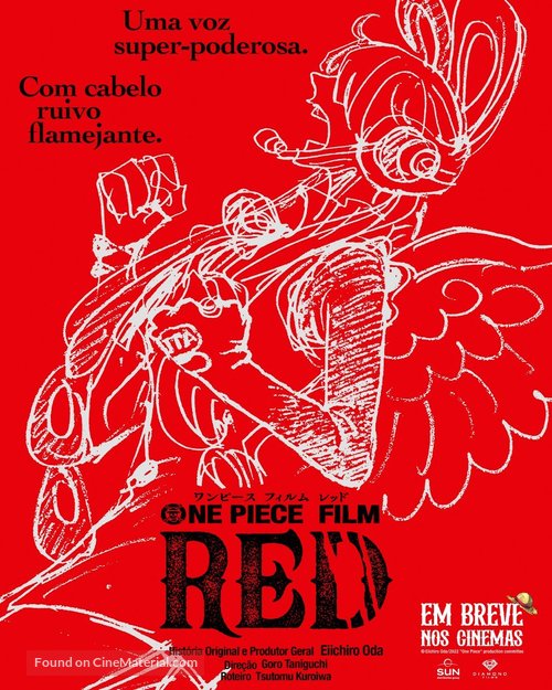 One Piece Film: Red - Brazilian Movie Poster